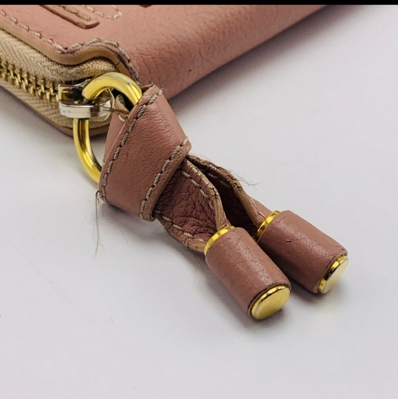 EUC Chloé Marcie Zip-Around Pink Leather Wallet - Picture 7 of 7